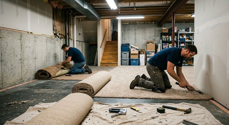 Basement Carpet Replacement in Freehold, NJ