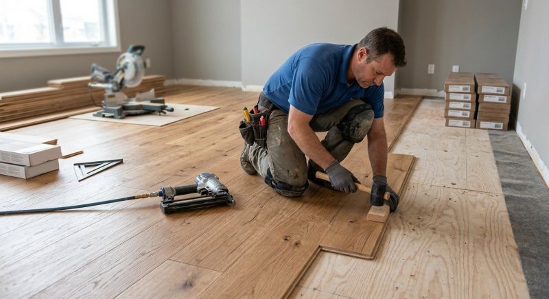 Hickory Floor Installation in Austin, TX