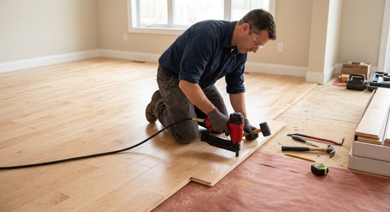 Hickory Floor Installation in Manassas, VA