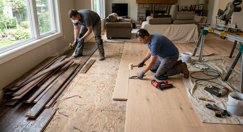 Oak Floor Replacement in Manassas, VA